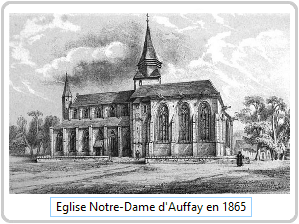 Eglise d'Auffay en 1865